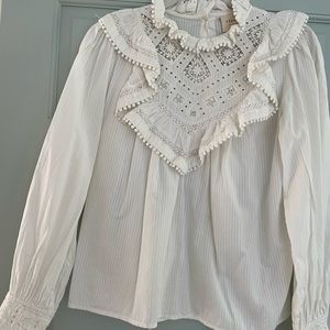 Sézane cotton blouse FR36